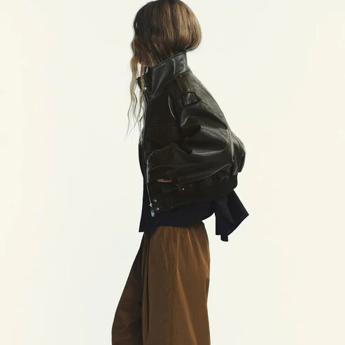 Elise™ | Kurze Lederjacke