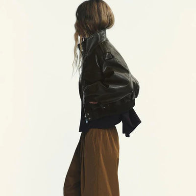 Elise™ | Kurze Lederjacke