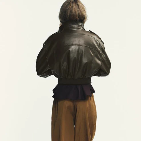 Elise™ | Kurze Lederjacke