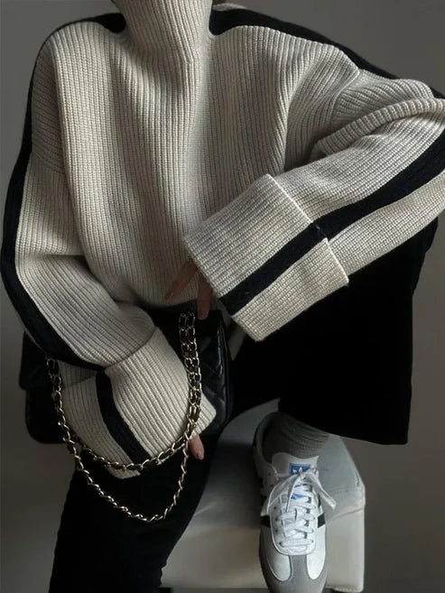 Mercedes™ | Rollkragenpullover gestrickt