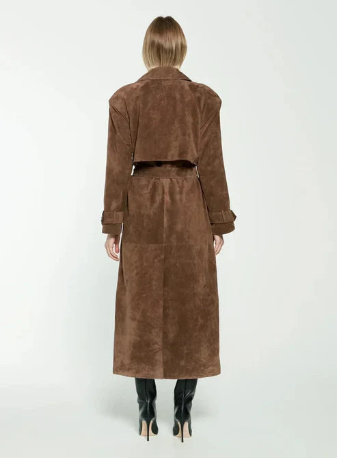 Chloe™ | Wildleder-Trenchcoat