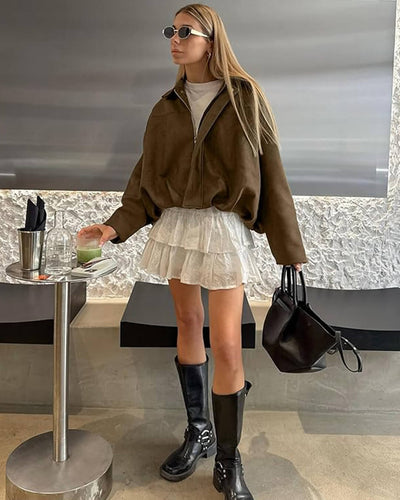 Lara | Suède-Bomberjacke